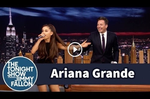 Ariana Grande Impersonates Celine Dion On Tonight Show
