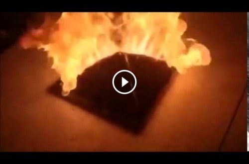 Five Thousand Matches Lit In A Pyramid, You Would Not Expect How Fast It Burned