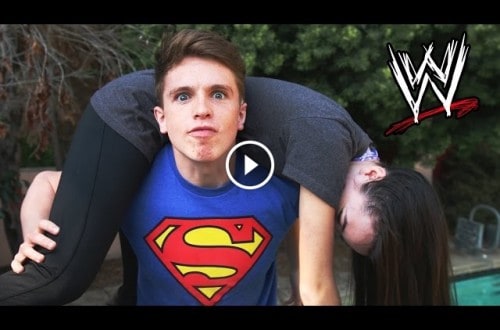 Guy Performs Brutal WWE Moves On A Girl