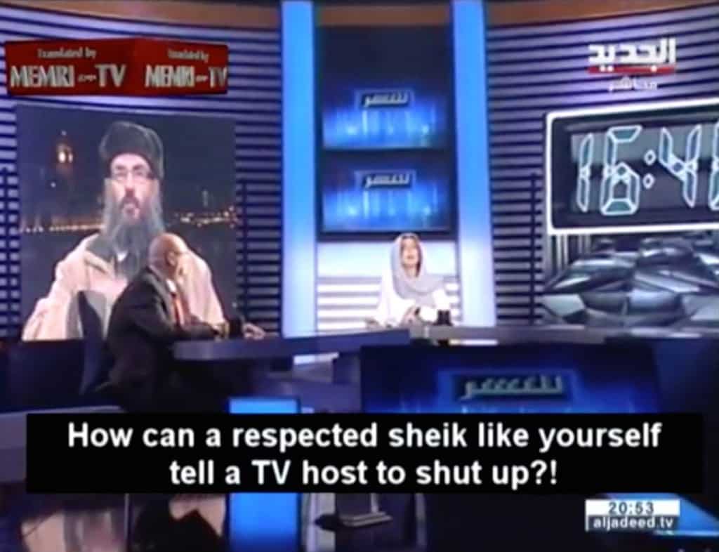 Humiliated, Lebanese TV Presenter Snaps Radical Cleric