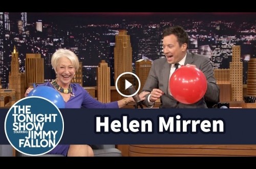 Jimmy Fallon Interviews Helen Mirren Using Helium