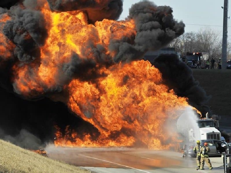 Tanker Truck Explodes And Shuts Down A Section Of Michigan’s I-94