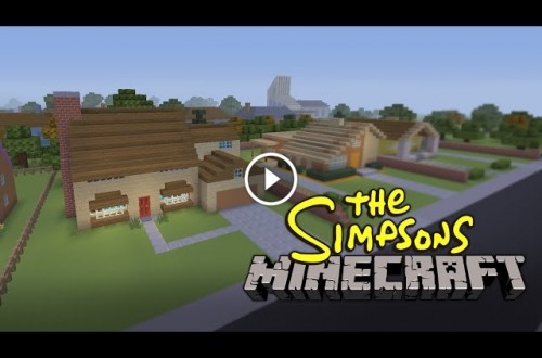 The Simpsons Opening Intro Recreated In Minecraft