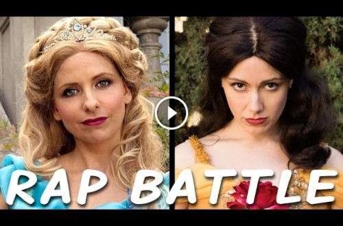 Watch Cinderella Throw Down With Belle In An Epic Disney Princess Rap Battle