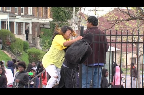Angry Mother Whacks Son For Participating In Baltimore Protests