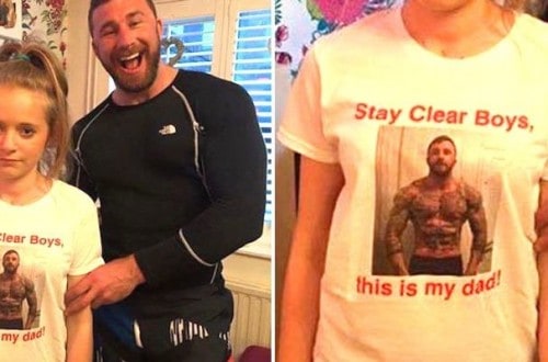 Father Sends Daughter To School In A T-Shirt Warning Boys To Stay Away