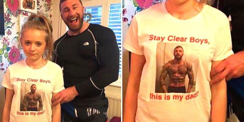 Father Sends Daughter To School In A T-Shirt Warning Boys To Stay Away