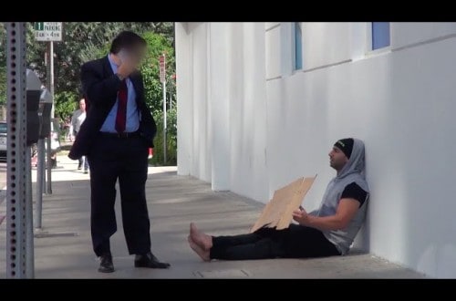 Homeless Guy Offers Money To People, You Won’t Believe Their Responses