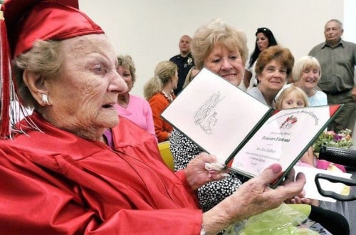 100-Year-Old Indiana Woman Gets High School Diploma
