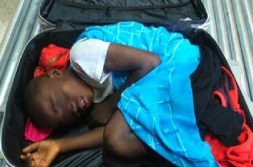 Border Crossing X-Ray Reveals Boy Inside Of Suitcase
