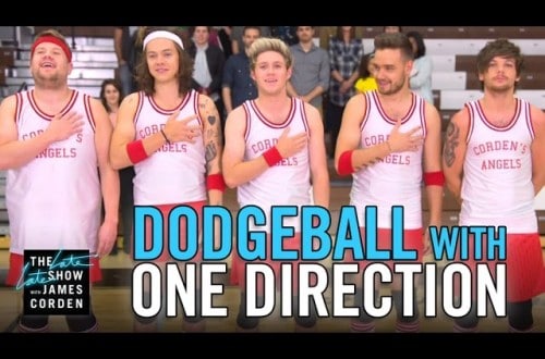 James Corden Plays A Hilarious Game Of Dodgeball With One Direction