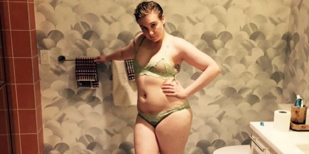 Lena Dunham Models Lingerie On Instagram