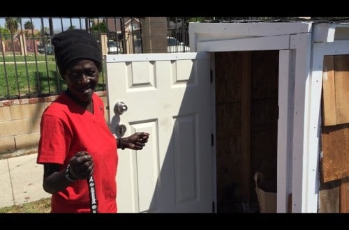 Man Builds Tiny House, Homeless Woman Moves In