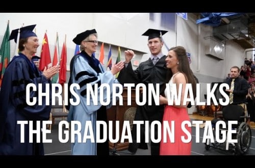 Paralyzed Man Walks Across Graduation Stage To Receive His Degree