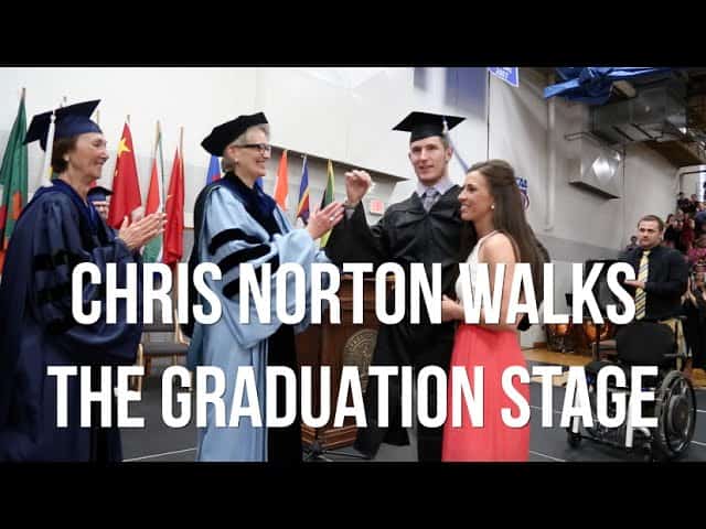 Paralyzed Man Walks Across Graduation Stage To Receive His Degree