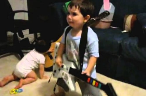 2-Year Old Rocks Out Harder Than Most Metal Musicians