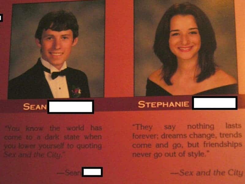 20 of the funniest yearbook quotes around 13