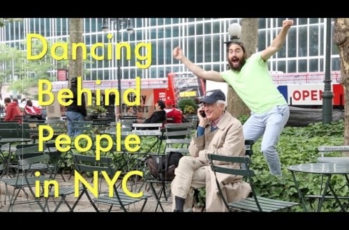 Guy Dancing Behind Unsuspecting People In NYC Will Have You Cracking Up