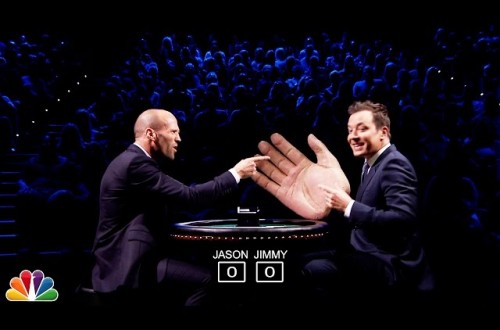 Jimmy Fallon Duels Jason Statham With Blackjack And Big Hands