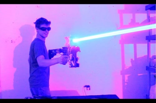 Man Creates Amazing Laser Powered Shotgun