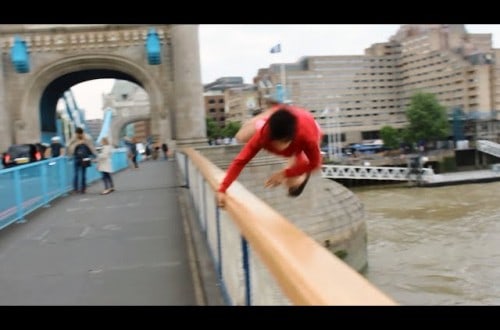 Famous YouTuber Performs Jump At Tower Bridge And It Goes Horribly Wrong