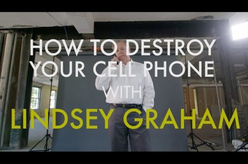 Senator Lindsey Graham Destroys Cell Phone In New Video