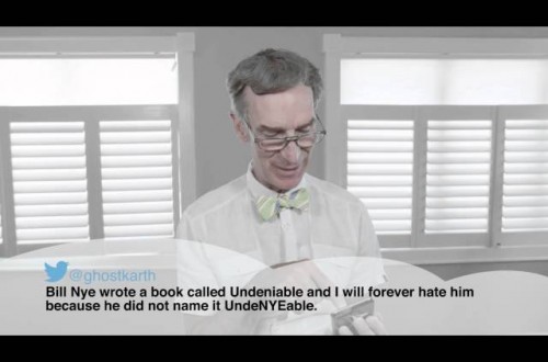 Bill Nye Reads Mean Tweets, Makes People Watch Paint Dry