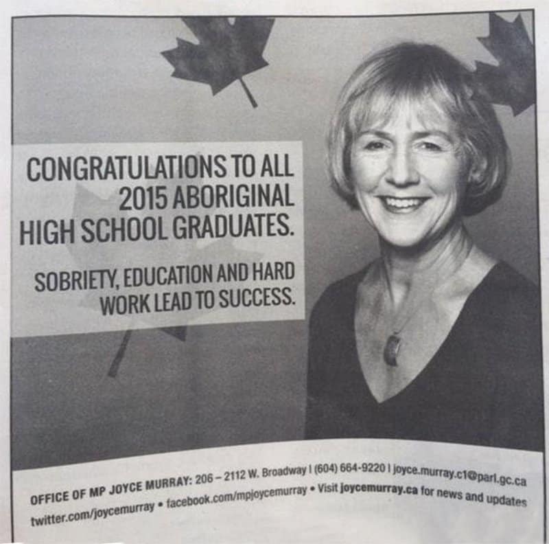 Canadian Liberal MP Apologizes For Offensive Ad In First Nations Newspaper