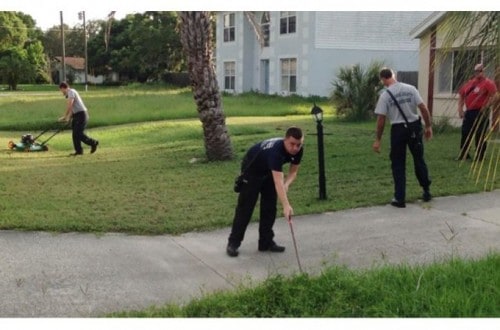 Firefighters Mow Man’s Lawn After He Suffers A Heart Attack