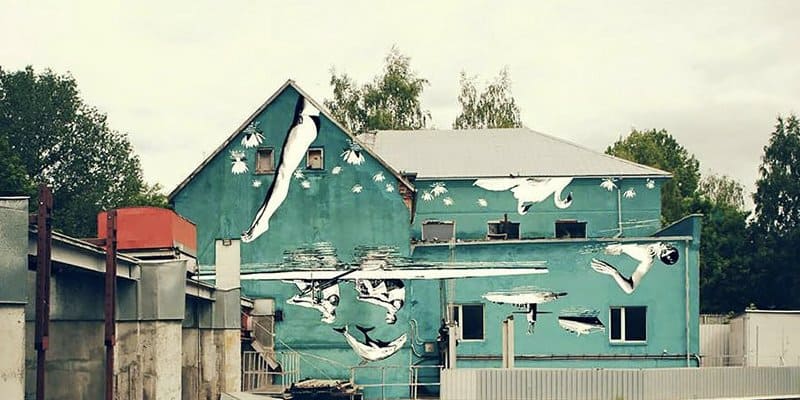 This Mural Masterpiece Was Painted Upside-Down For A Purpose