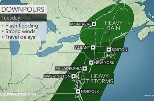 Weather Map Shows Line Of Storms That Will Make You Wet