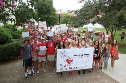 300 Male University Students Take A Walk In High Heels, You’ll Never Guess Why
