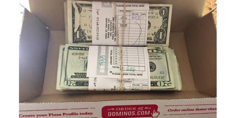 California Man Orders Chicken Wings From Domino’s, Gets $1,300 Cash Instead