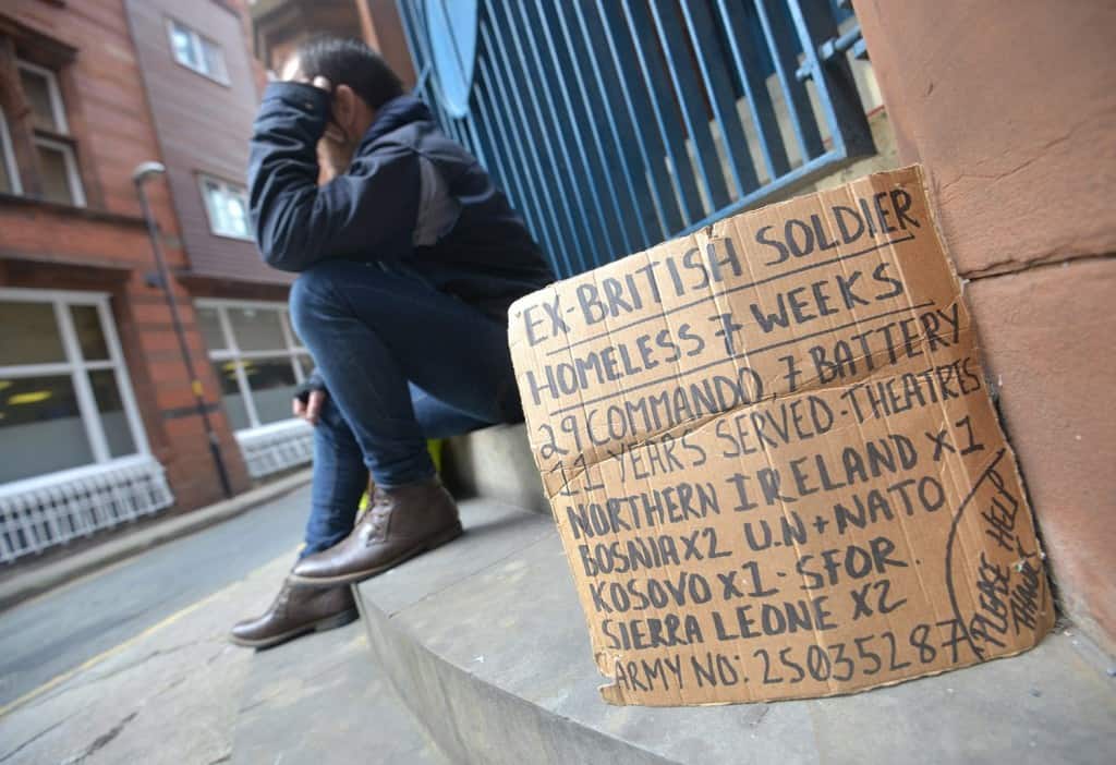 Homeless Soldier Has Been Urinated On, Spat On And Had His Sleeping Bags Set On Fire