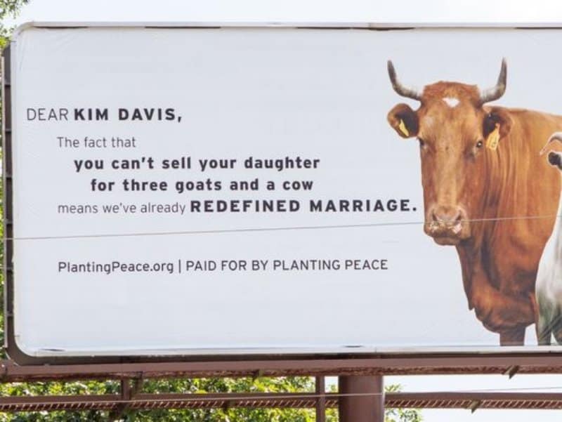 Kim Davis Taunted By Billboard Erected By Gay Rights Group In Home Town