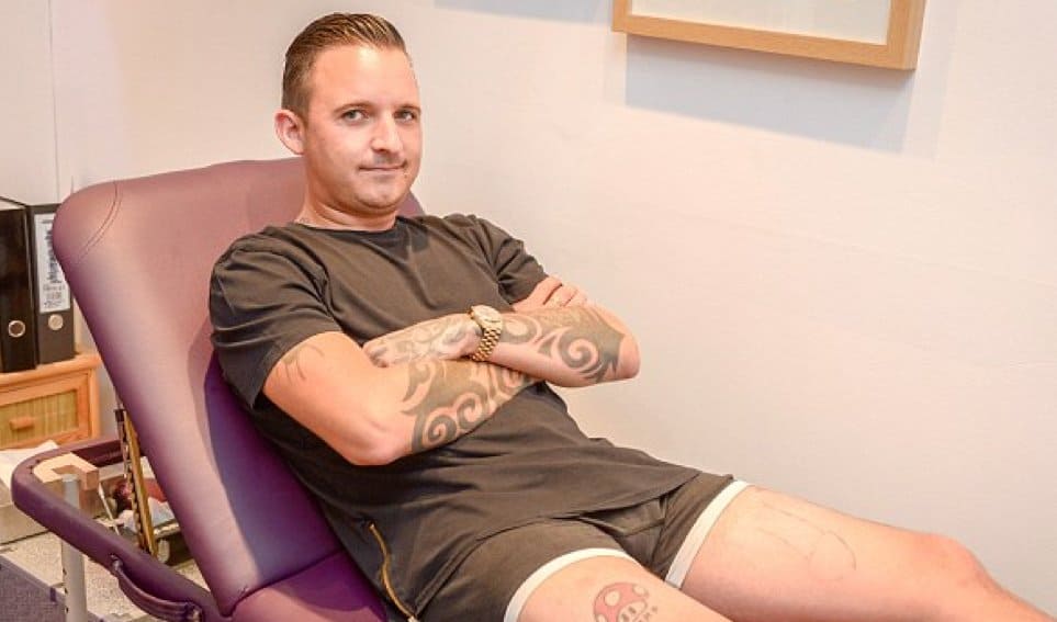 Man Tattooed A Massive Penis On His Leg, Wife Kicks Him Out