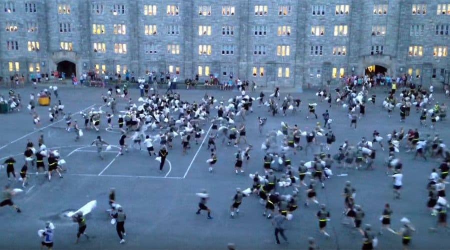 Military Academy Cadets Injured In Massive Pillow Fight