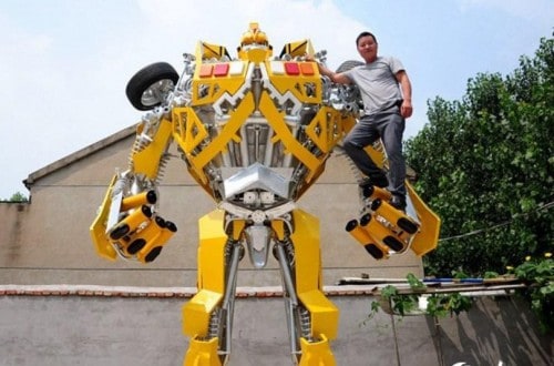 This Man Spent A Year Building A Life-Sized Transformer