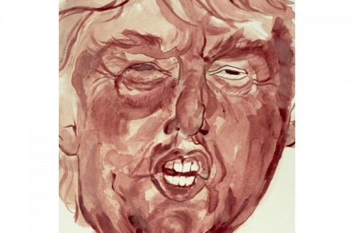 Women Paints Portrait Of Donald Trump With Menstrual Blood