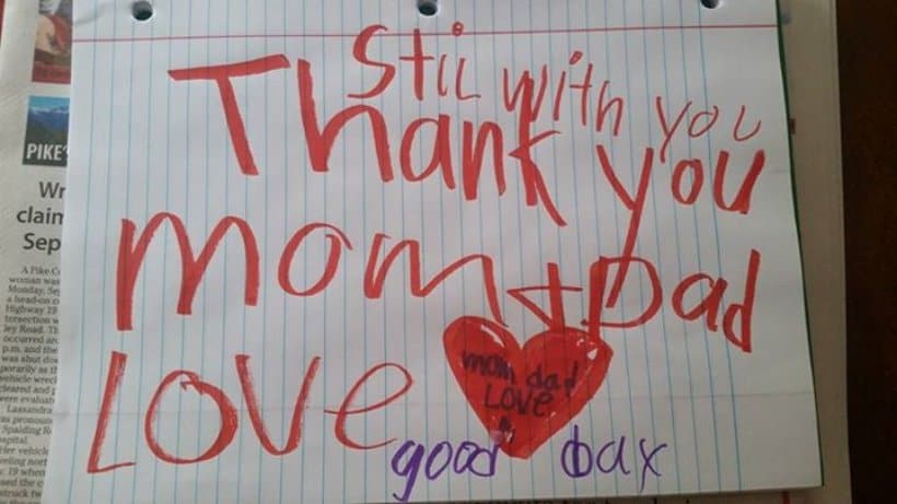Family Finds Goodbye Note From Recently Deceased 6-Year-Old Boy