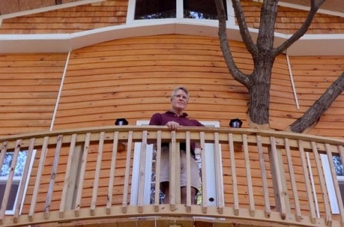 Grandfather Builds Amazing Treehouse And Giant Slide