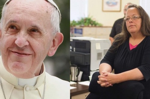 Pope Meets Gay Marriage Clerk Kim Davis