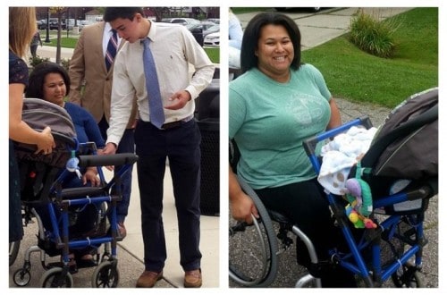 Teen Creates Wheelchair Stroller For Disabled Mother