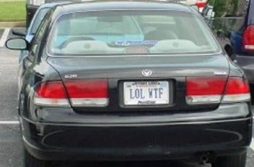 10 Interesting And Funny License Plates
