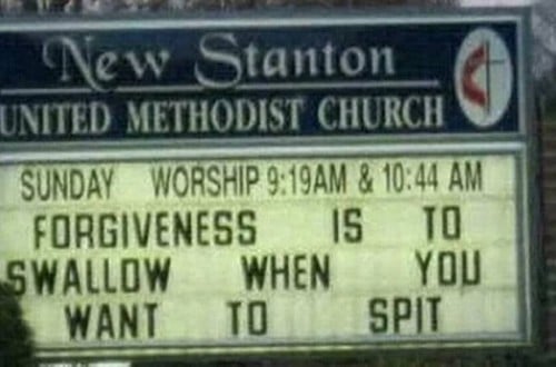 10 Of The Most Hilarious Real-Life Church Signs