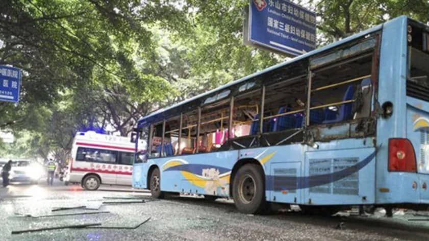 15 Injured In Bus Explosion In Southern China