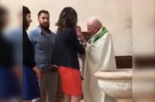 Shocking Video Of A Priest Slapping A Baby During Baptism