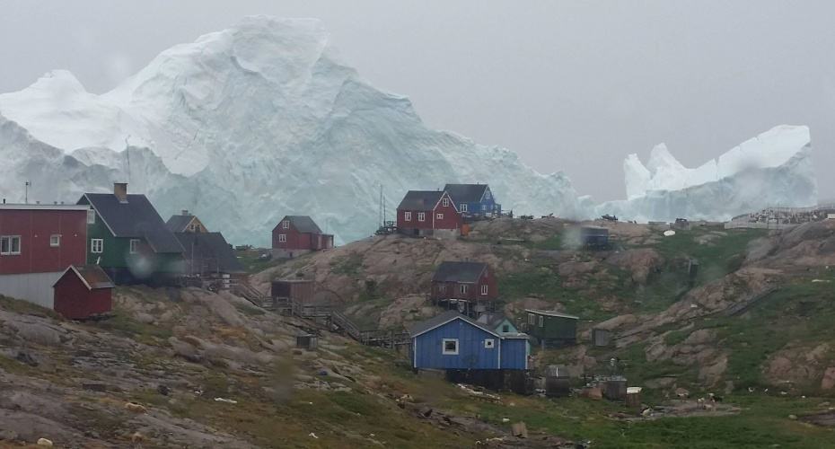 Gigantic Iceberg Threatens Tiny Village In Greenland